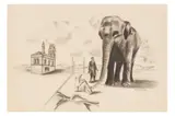 Untitled by Conroy Maddox, charcoal, offered Dec 2023