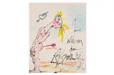 Untitled by Ralph Steadman, ink, offered Dec 2023