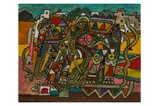 C.b.e., h.r.s.w., r.a. (british, 1920-2014) by Alan Davie, gouache, offered Dec 2023