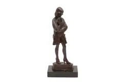 Untitled by Enzo Plazzotta, bronze and marble, offered Dec 2023