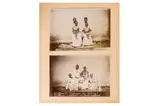UGANDA & RWANDA, 1880s-1890sAlbum with silver gelatin prints (94) mounte to card, mostly two per page, recto and verso, image size approx by Missionary Album, ink, offered Nov 2023