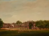 A view of buckingham house by Mrs. Phipps, oil, sold Dec 2022