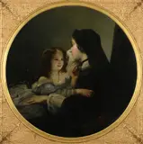 Smiles and tears by Thomas Musgrave Joy, oil, offered Dec 2022