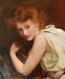 Portrait of ethel brignall by Ralph Peacock, oil, sold Dec 2022