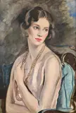 Portrait of barbara walsh by Cathleen Sabine Mann, Oil, sold Dec 2022