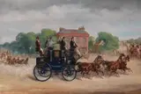 Drags of the four-in-hand club by Samuel Henry Alken, oil, sold Dec 2022