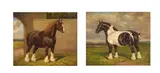 Shire horses by Albert Clark, oil, sold Dec 2022