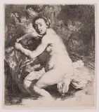 Diana at the bath by Rembrandt Harmensz van Rijn, print (other), sold Dec 2022