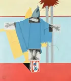 Study for Capriccio Oil on canvas, 2004, stamped with studio stamp by Gerald Laing, Oil on canvas, sold Dec 2022