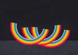Triple Rainbow Gouache on paper, 1978 by Patrick Hughes, Gouache on paper, sold Dec 2022