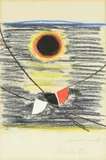 Black Sun Collage and coloured pencil, July 1982 by Terry Frost, Collage and coloured pencil, July, sold Dec 2022