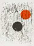 Sun and Moon (from Twelve Lithographs) Lithograph printed in colours, 1969 by Barbara Hepworth, Lithograph printed in colours, sold Dec 2022