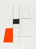 Mycenae (from Twelve Lithographs) Lithograph printed in colours with embossing, 1969 by Barbara Hepworth, Lithograph printed in colours with embossing, sold Dec 2022