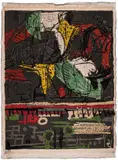 Untitled by Henry Moore, Screenprint in colours on cotton, sold Dec 2022