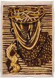 Head of a Man by Henry Moore, Screenprint in colours on cotton, offered Dec 2022