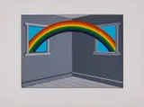 House Guest Screenprint in colours, 1982 by Patrick Hughes, Screenprint in colours, sold Dec 2022