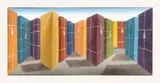 Presents 1997 Hand-painted 3D multiple with colour lithography, 1997 by Patrick Hughes, pencil, offered Dec 2022