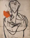 Ezra Pound II (Ramkalawon 176) Screenprint in colours, 1974 by Ronald B. Kitaj, Screenprint in colours, sold Dec 2022