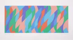 Between the Two (Tommasini & Gubay 62) Screenprint in colours, 2005 by Bridget Riley, Screenprint in colours, sold Dec 2022