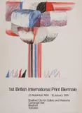 1st British International Print Biennale Poster (Baggott 14) Offset lithograph printed in colours, 1969 by David Hockney, Print Biennale Poster, sold Dec 2022