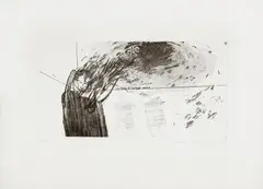 Fires of Furious Desire (Scottish Arts Council 5; MCA Tokyo 5) Etching with aquatint, 1961 by David Hockney, Etching with aquatint, sold Dec 2022