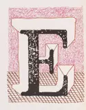Hockney's Alphabet by David Hockney, ink, offered Dec 2022