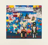 Band Aid & Live Aid by Peter Blake, pencil, sold Dec 2022
