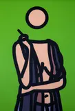 Ruth Smoking by Julian Opie, Screenprint in colours, sold Dec 2022
