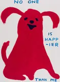 No One Is Happier Than Me Screenprint in colours with varnish overlay, 2022 by David Shrigley, Screenprint in colours with varnish overlay, sold Dec 2022