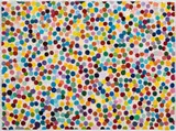 Until The Beast Dies, 2016, from The Currency Enamel paint on paper, 2016 by Damien Hirst, pencil, sold Dec 2022