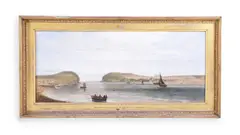The town and entrance to the bay of cromarty by William Daniell, oil, sold Nov 2022