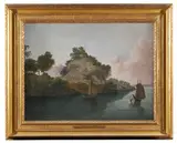 Chu chung island and fort by Thomas Daniell, oil, sold Nov 2022