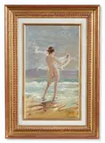 Aphrodite by Fortunino Matania, Oil on board, sold Nov 2022