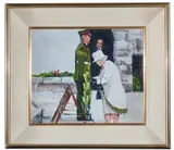 Her majesty by Michael Hanrahan, oil, sold Nov 2022