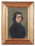 Portrait of a gentleman by Léon Soulié, oil, offered Nov 2022