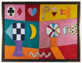 Walls for the fish by Alan Davie, Oil on canvas, offered Nov 2022