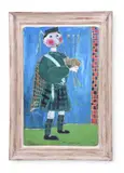 The piper by Dora Holzhandler, 1962, Oil on canvas laid to boardSigned and dated, sold Nov 2022