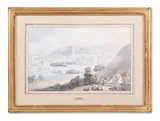 Glastonbury by Thomas Rowlandson, ink and watercolour27, sold Nov 2022