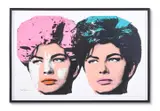 Princess soraya, the second wife of the shah of iran by Nima Behnoud, 2012, Silkscreen print in colours, sold Nov 2022