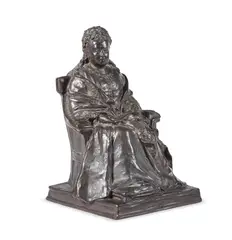 Queen victoria seated, early 20th century by Sydney March, Bronze, offered Nov 2022