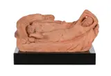 A sculpted terracotta model of three reclining maidens by Victor Rousseau, sculpture, sold Nov 2022