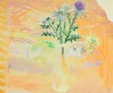 Sun haze by Winifred Nicholson, gouache on paper, sold Oct 2022