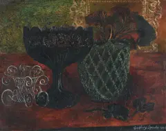 The dark glass by Humphrey Spender, 1944, Oil on boardSigned and dated, offered Oct 2022