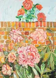 Peonies and roses by John Bratby, 1968, Oil on canvas, offered Oct 2022