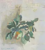 The apple by Walter Richard Sickert, Oil on canvas, sold Oct 2022