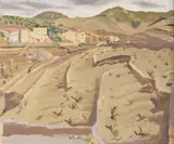 Winter in the south by Rudolph Ihlee, 1931, oil, sold Oct 2022