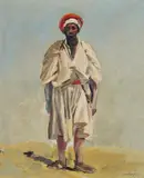 The man from hebron by David Bomberg, oil, sold Oct 2022