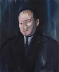 Portrait of a gentleman by David Bomberg, Oil on canvas, sold Oct 2022