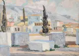 Athens by Roger Fry, Oil on board, sold Oct 2022
