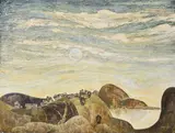 Early morning, zagorsk (sergiev posad) by V. Saratov, Oil on board, offered Oct 2022